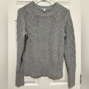 *Gap Heather Gray Women’s Wool Blend Cable Knit Sweater